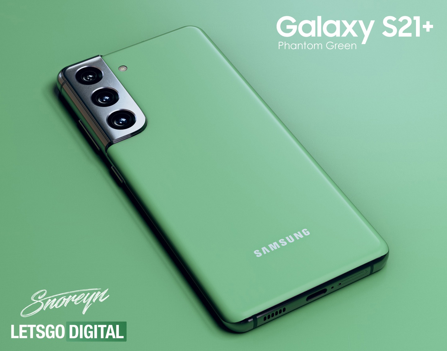Galaxy S21+ màu Phantom Green vô tình được Samsung tiết lộ, người dùng có thêm lựa chọn