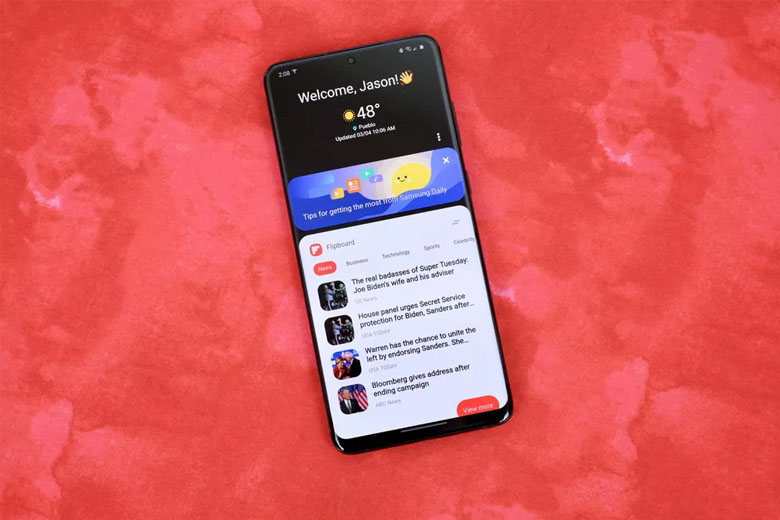Điện thoại Galaxy S20 sở hữu màn hình AMOLED có kích thước 6,2 inch 