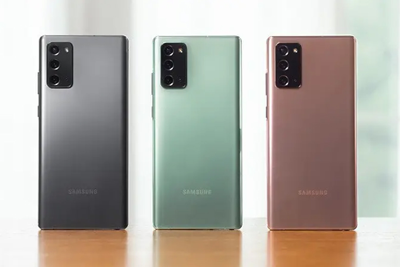 Thiết kế mặt sau của Galaxy Note 20 cũ