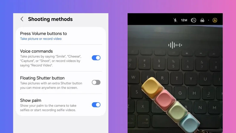 Điều khiển camera bằng cử chỉ tay và lệnh thoại