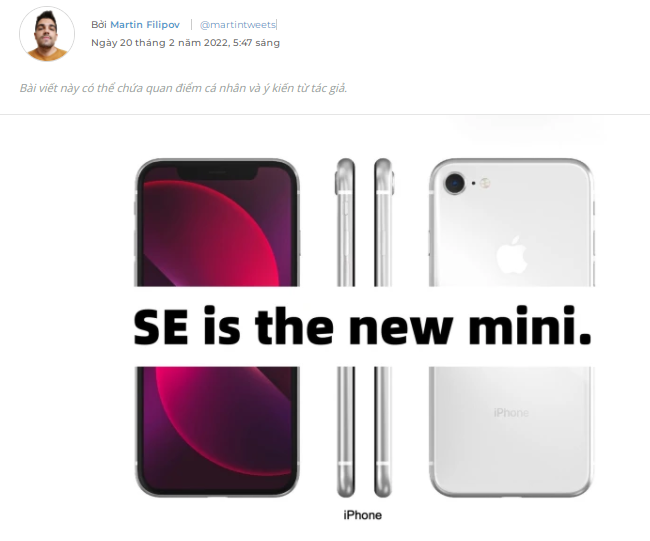 Rò rỉ về iPhone SE mới