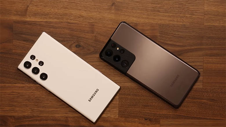 Màu sắc và thiết kế của Galaxy S22 Ultra và Galaxy S21 Ultra