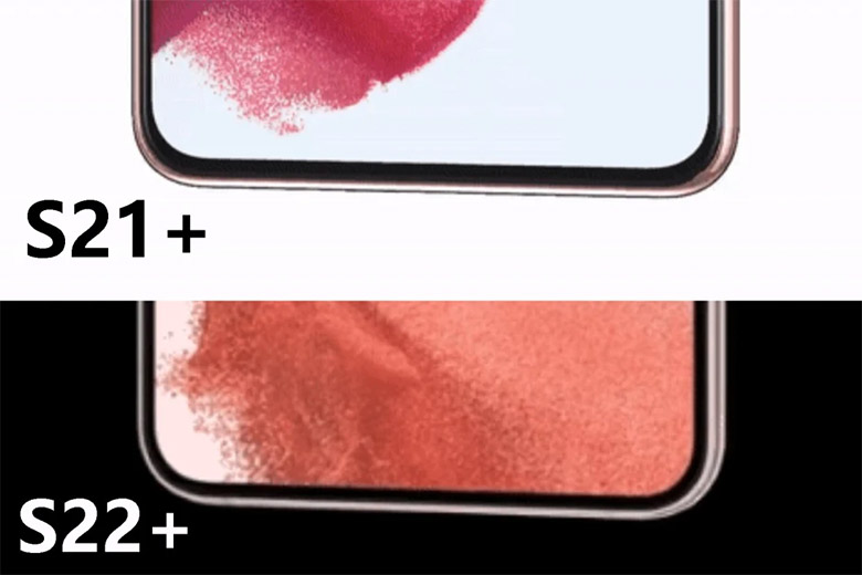 Galaxy S22+ có viền bezel mỏng hơn bao giờ hết