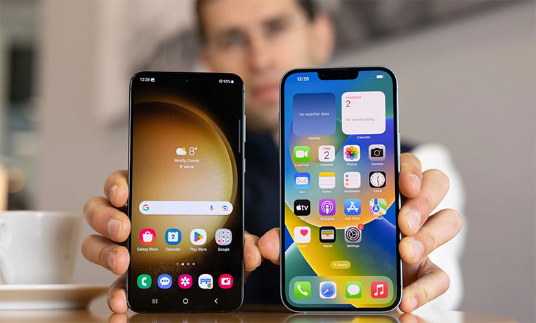 Màn hình iPhone có kích thước lớn hơn là 6,7 inch, Galaxy S23 Plus là 6,6 inch