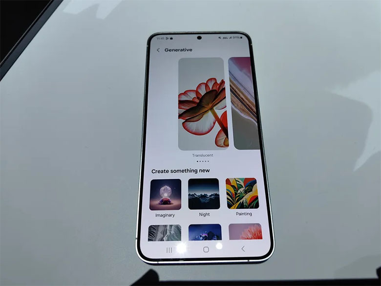 Galaxy S24 có thể sử dụng AI để tạo hình nền