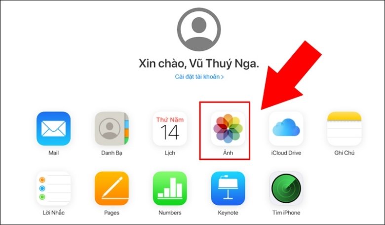Chuyển ảnh từ iPhone sang máy tính bằng iCloud