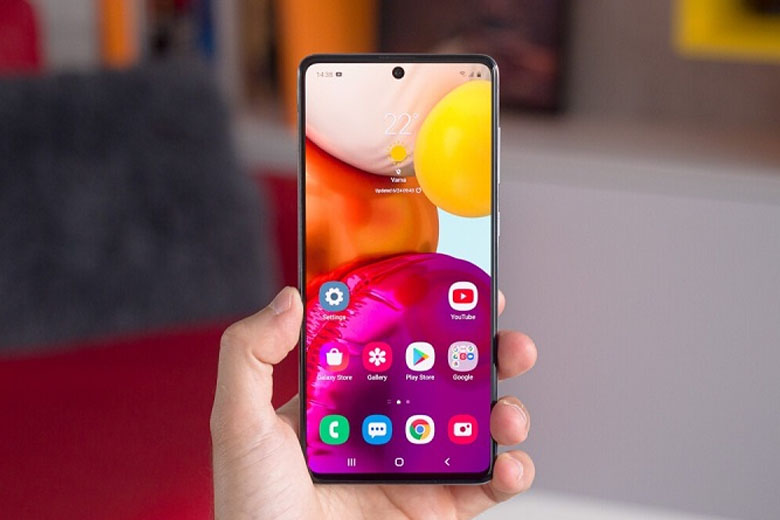Chất lượng hiển thị tốt từ thiết bị tầm trung Galaxy A72