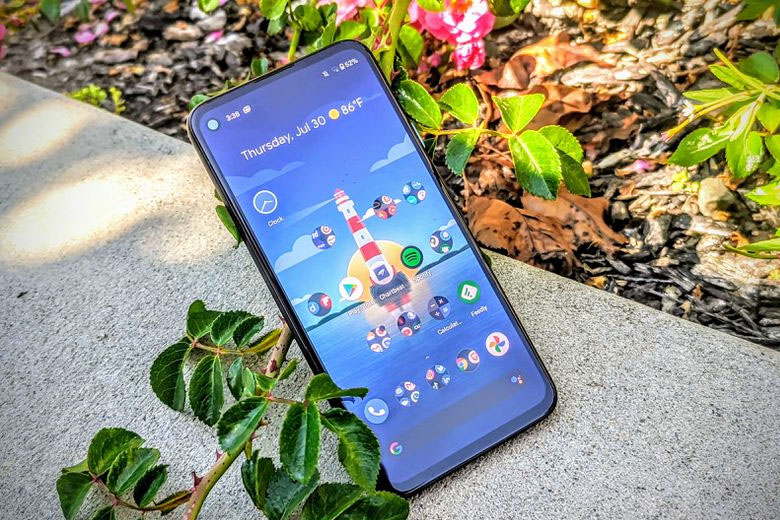 màn hình Google Pixel 4A 5G 128GB cũ hiển thị chân thật