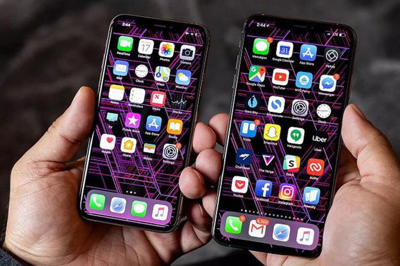 Không gian hiển thị iPhone