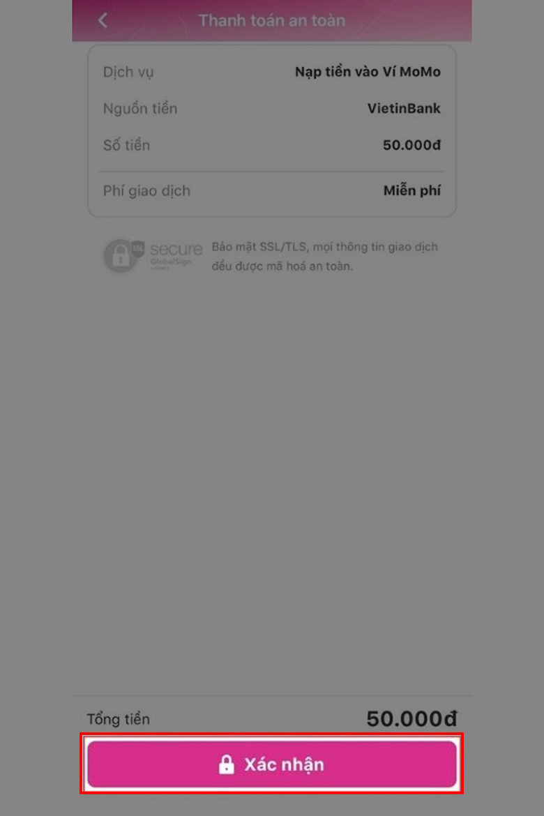Chuyển tiền từ ZaloPay sang Momo đơn giản và cực kì nhanh chóng: Bước 6