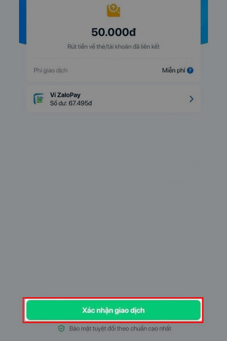 Chuyển tiền từ ZaloPay sang Momo đơn giản và cực kì nhanh chóng: Bước 3