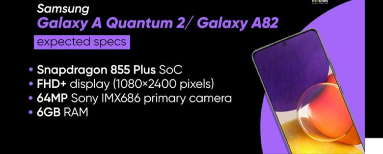 Cấu hình dự đoán dành cho Galaxy A82