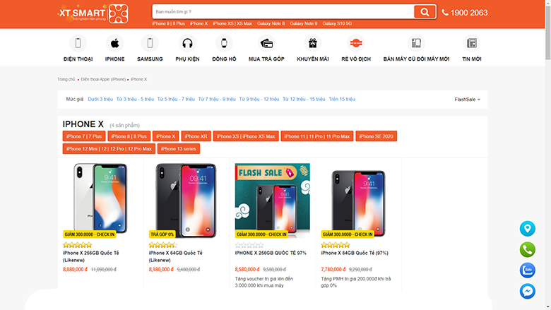 Mua iPhone X tại XTsmart