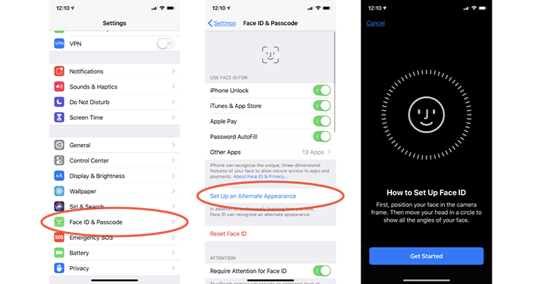 Nhận diện khuôn mặt iPhone