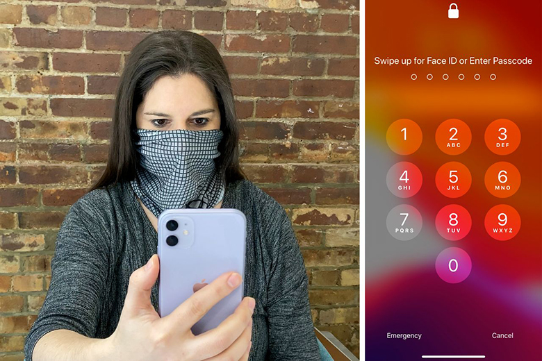 FaceID mở khóa khó khăn vì đeo khẩu trang