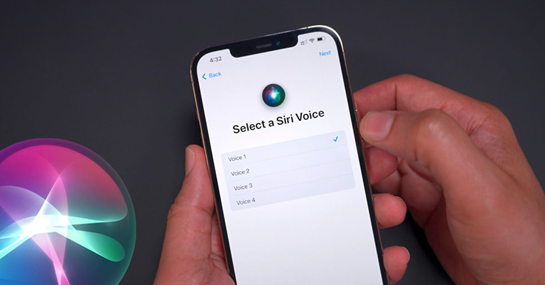 Cài đặt giọng nói Siri mới