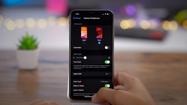 Chế độ tối trên iPhone