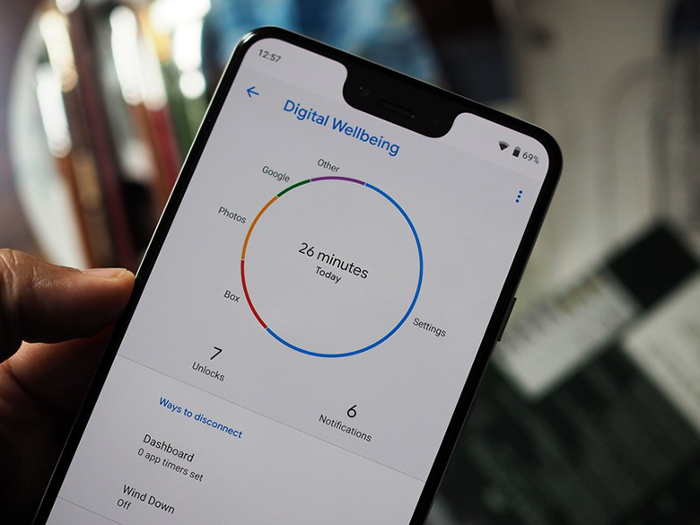 Giao diện của Digital Wellbeing