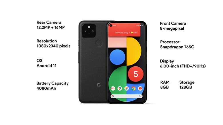 Thông số camera Google Pixel 5