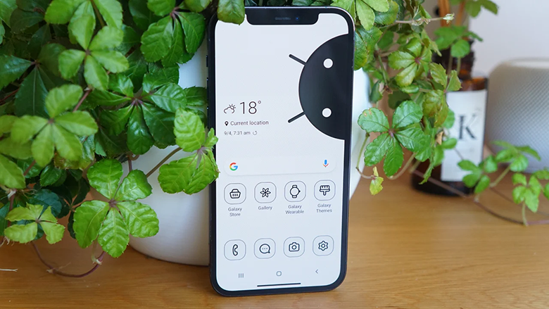 Giao diện iTest của Samsung trên iPhone