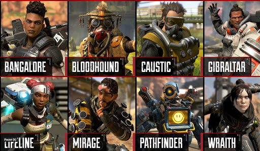 Nhân vật phong phú đa dạng của Apex Legends nền tảng PC