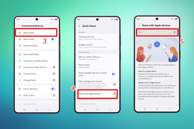 Cách sử dụng AirDrop trên Android để gửi file sang iPhone
