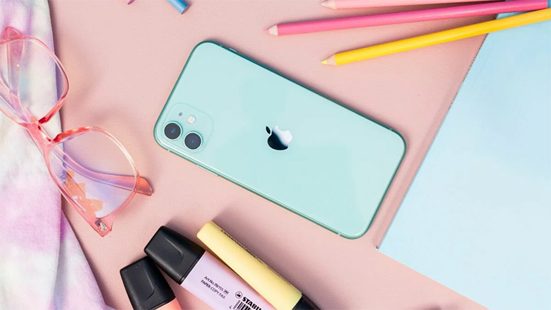 Ngoại hình iPhone 11 64GB cũ 97% đẹp mắt