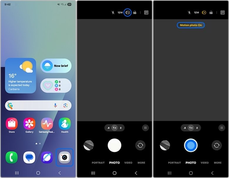 Hướng dẫn cách chụp Live Photo trên Samsung
