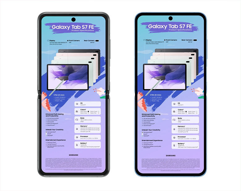 Hình ảnh Galaxy Z Flip 3 lộ diện với viền màn hình mỏng chưa đến 3.8mm