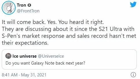 Thông tin rò rỉ về sự trở lại của Galaxy Note