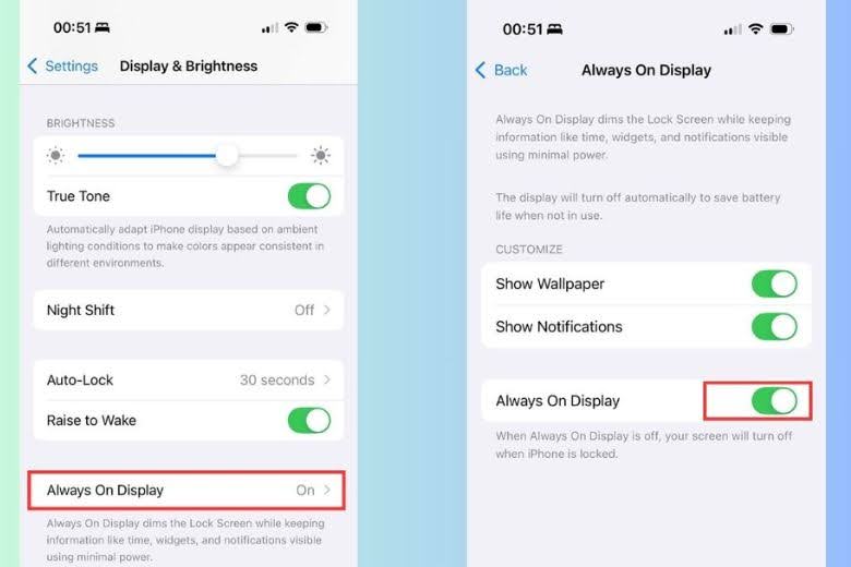 Cách bật tính năng Always-On Display
