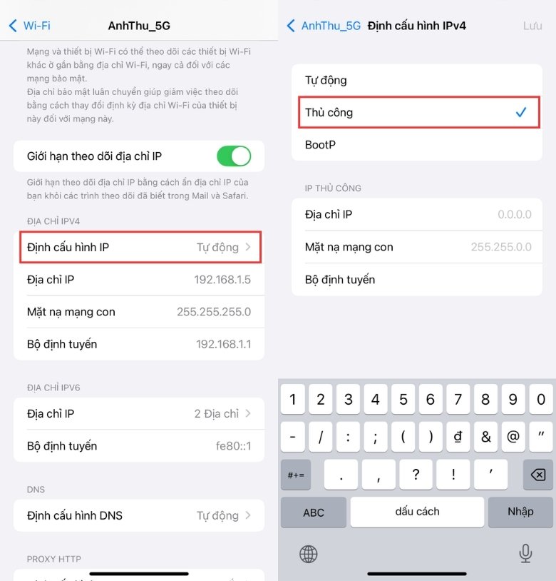 Hướng dẫn cách đổi địa chỉ IP trên điện thoại iPhone