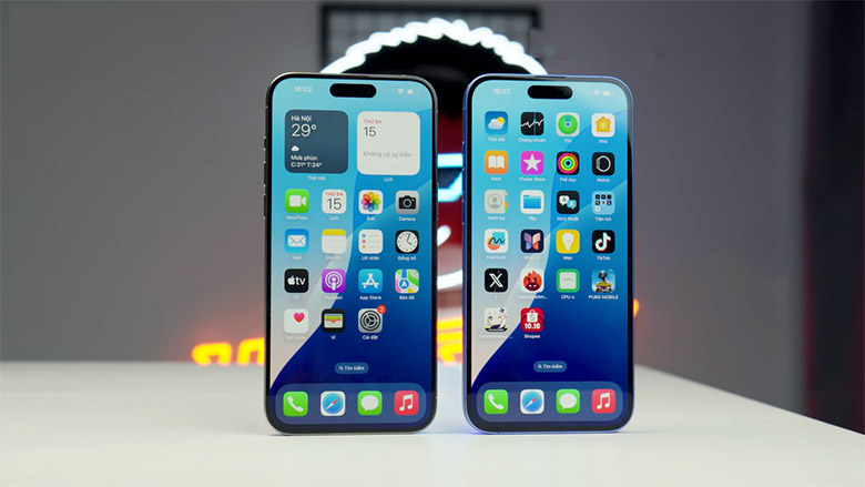 So sánh iPhone 16 Plus và 15 Pro Max: Chất lượng hiển thị