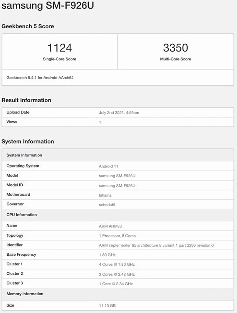 galaxy-z-fold-3-xuat-hien-tren-geekbench-xtsmart