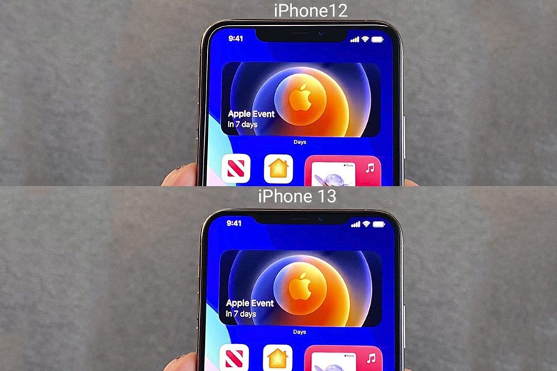 iPhone 13 có phần notch nhỏ hơn iPhone 12 năm ngoái
