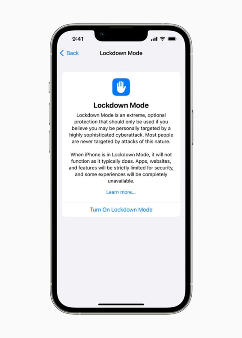 Chế độ khóa của Apple