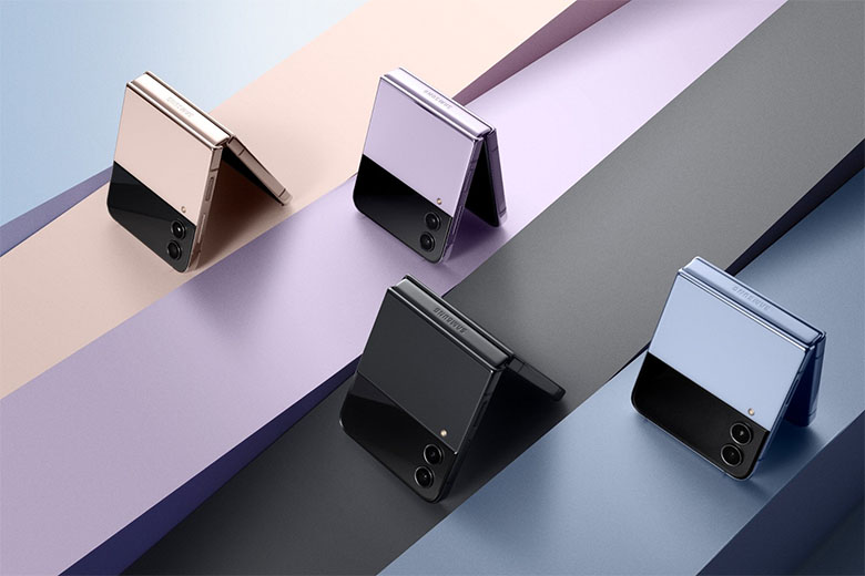 Điện thoại màn hình gập Galaxy Z Flip 4 không có khe cắm thẻ nhớ microSD