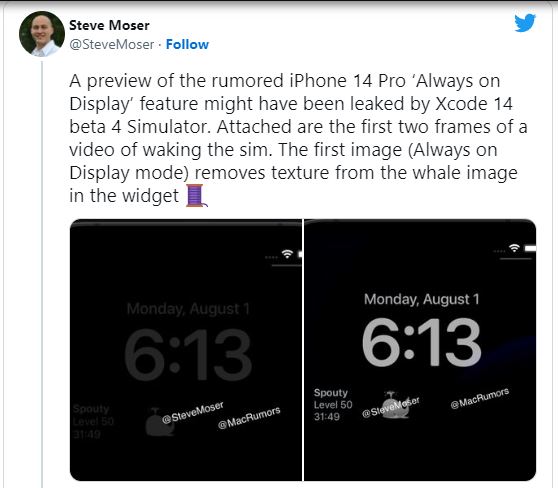 iPhone 14 Pro có tính năng màn hình luôn bật