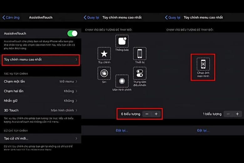 Cách tắt tiếng chụp ảnh iPhone bằng AssistiveTouch