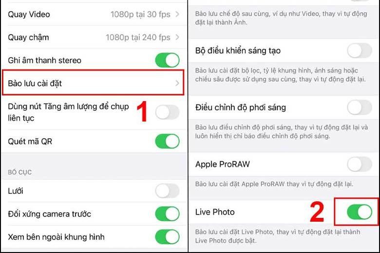 Tắt tiếng camera iPhone bằng Live Photo