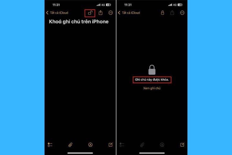 Cách đóng lại ghi chú sau khi sử dụng