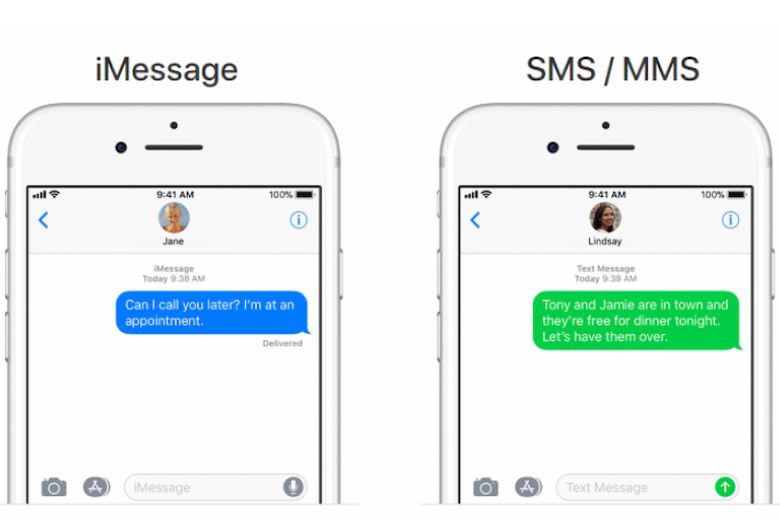 Phân biệt tin nhắn trên iMessage và tin nhắn thường 