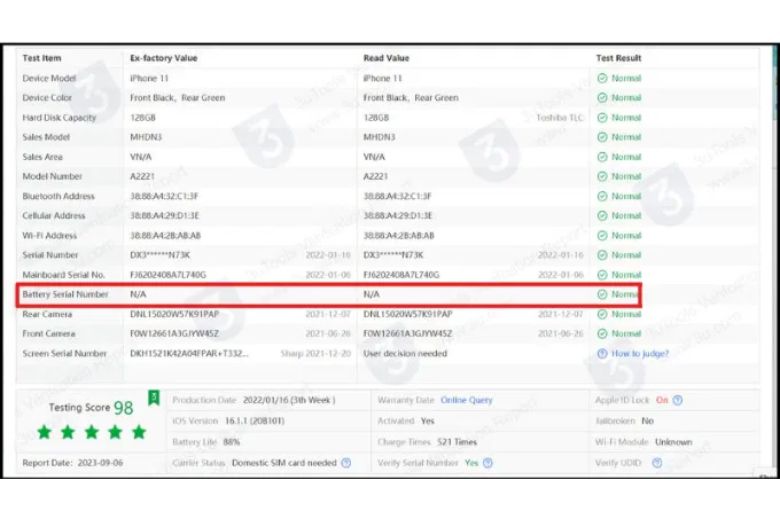 Kiểm tra pin iPhone đã bị thay chưa qua 3uTools 