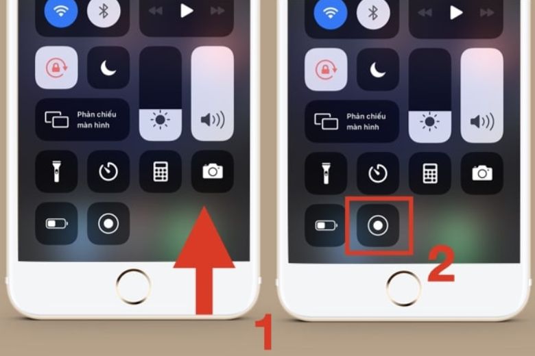 Cách quay màn hình iPhone có nút Home (Touch ID)