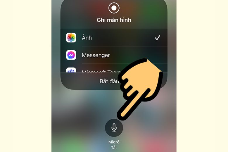 Cách bật quay màn hình iPhone có ghi âm cả tiếng