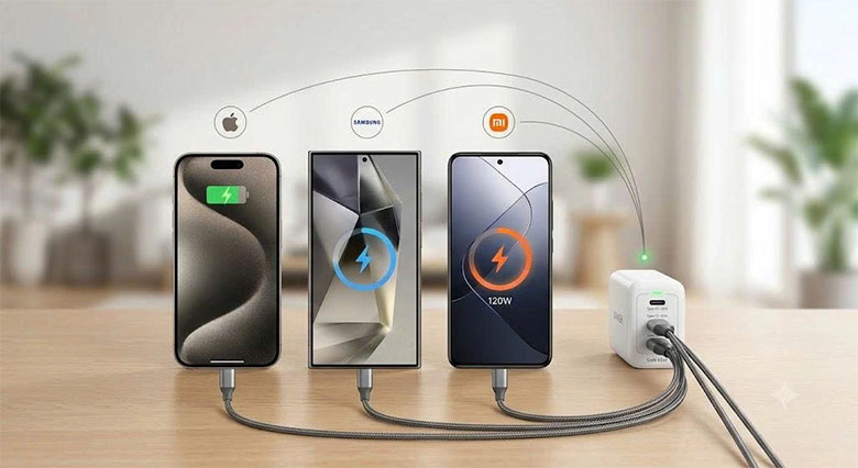 Sử dụng bộ sạc và cáp sạc chính hãng, đạt chuẩn