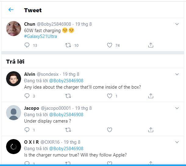 Thông tin mới về Galaxy S21