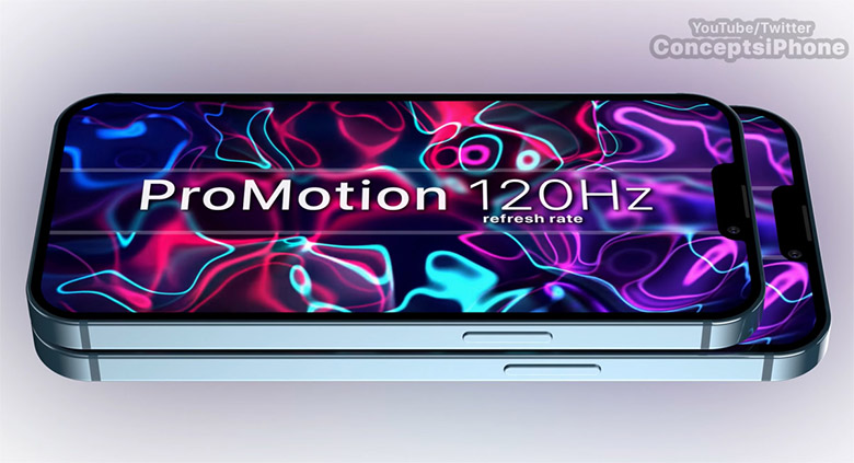 iPhone 13 Pro và iPhone 13 Pro Max sẽ được trang bị màn hình ProMotion 120hz