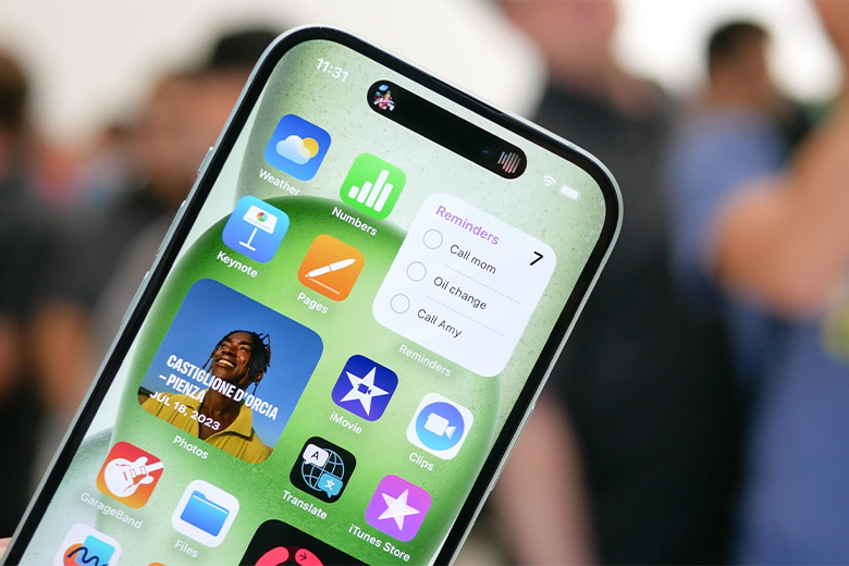 Ảnh thực tế Dynamic Island trên iPhone 15 128GB