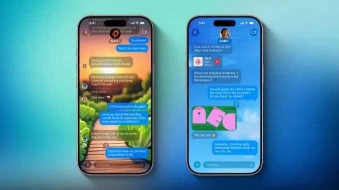 Đặt hình nền trong Tin nhắn (Messages) 
